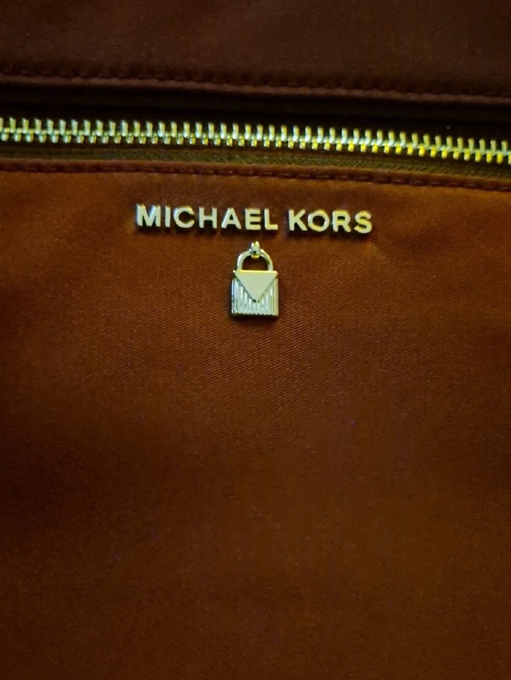 Michael Kors Kelsey Rust Brown Crossbody Messenger Bag NWT